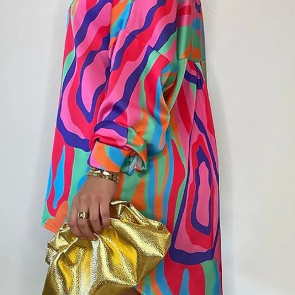 Vibrant Multicolor Women's Shirt - Picture 4 of 7